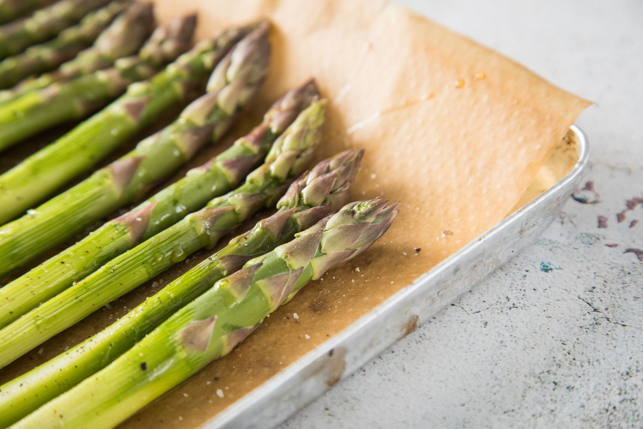 Spargel kann in der Röhre austrocknen