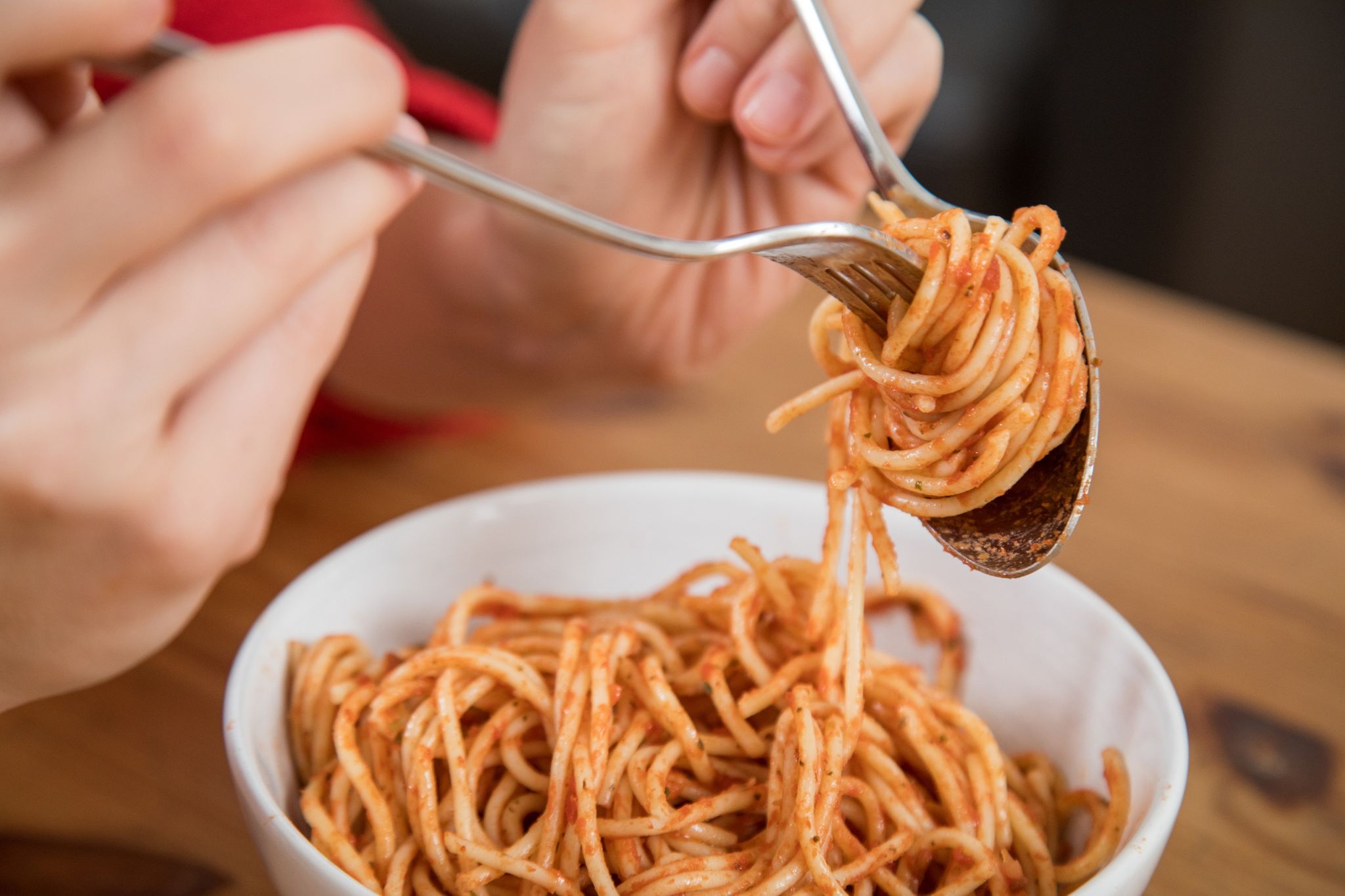 Essen lieber nicht hinunterschlingen