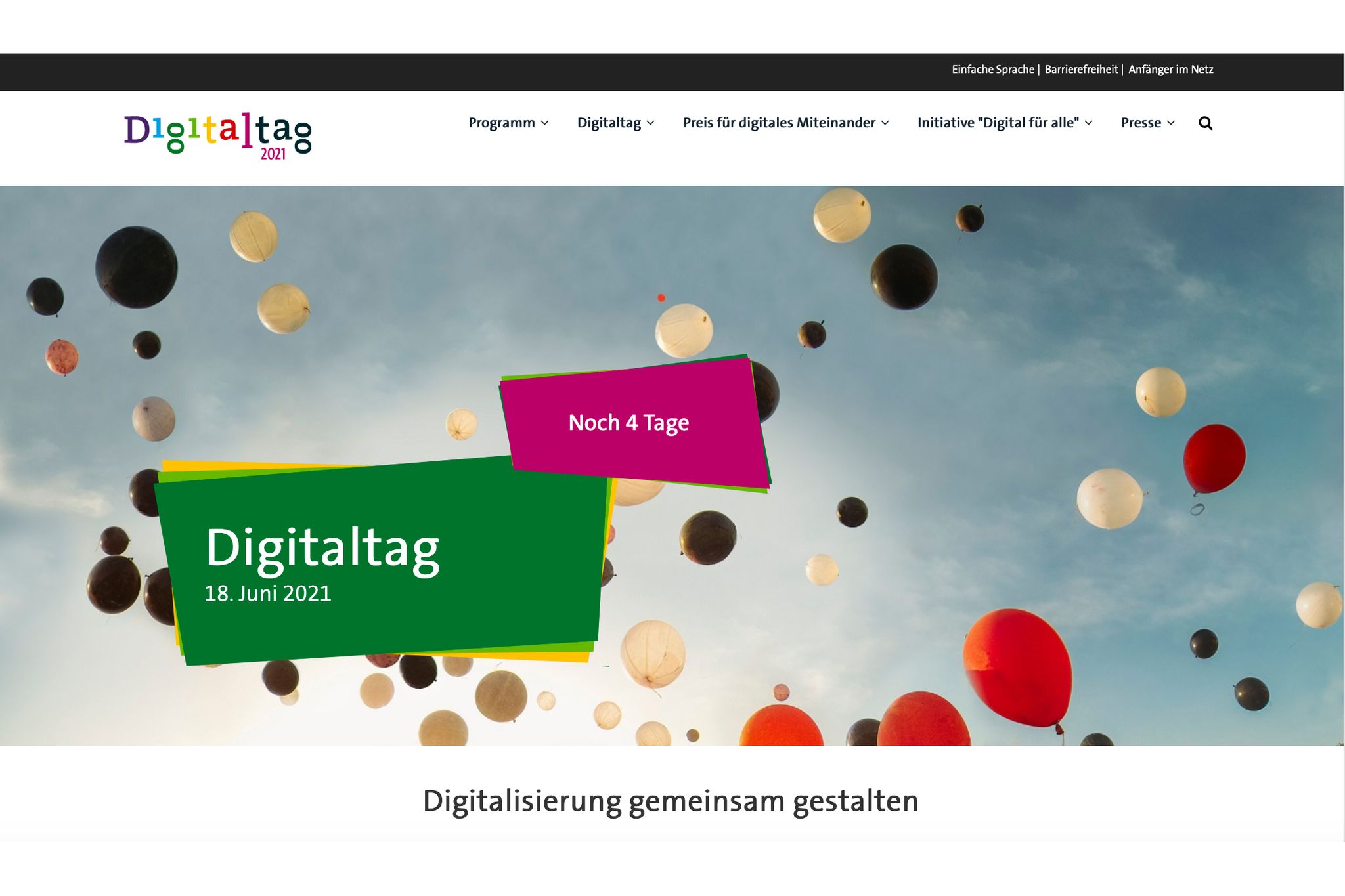 Aktionsbündnis «Digital für alle» informiert über Aktionen