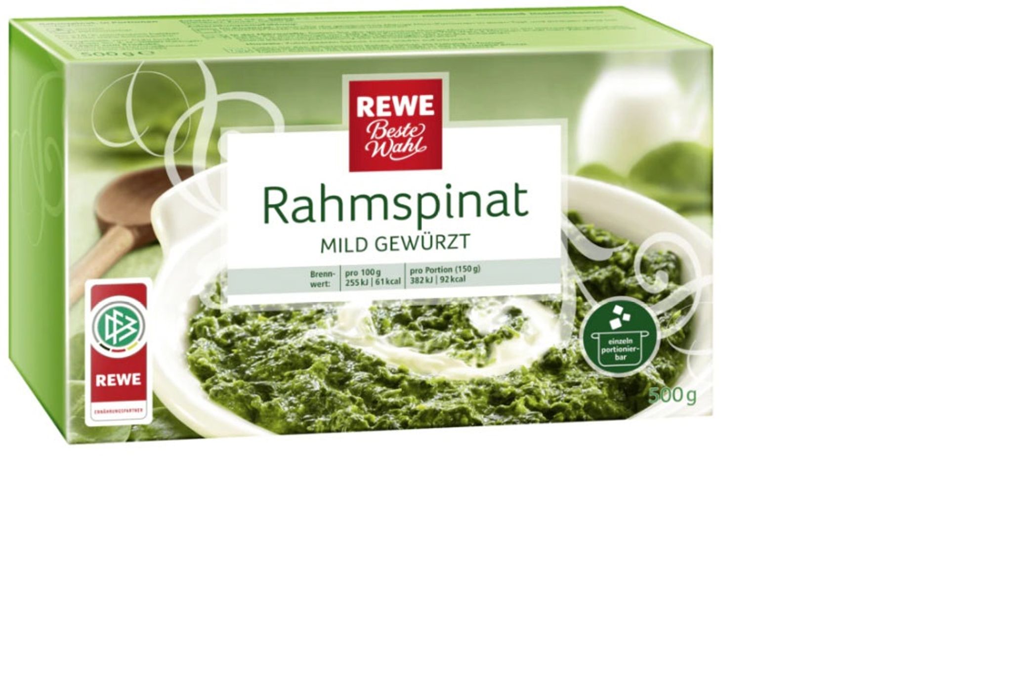 Hersteller ruft zwei Chargen Rewe-Rahmspinat zurück