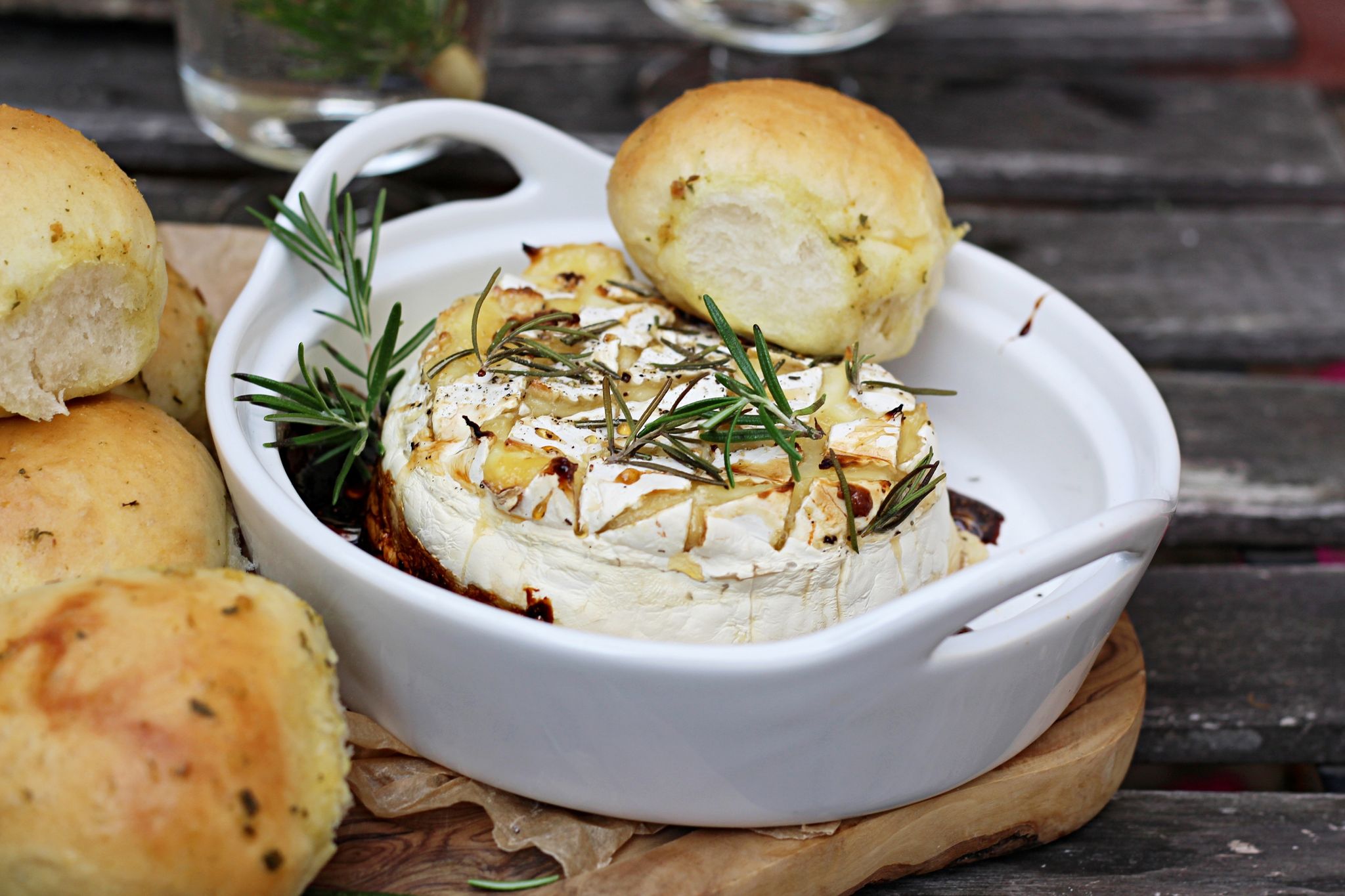 Pull-apart-bread mit Ofenkäse