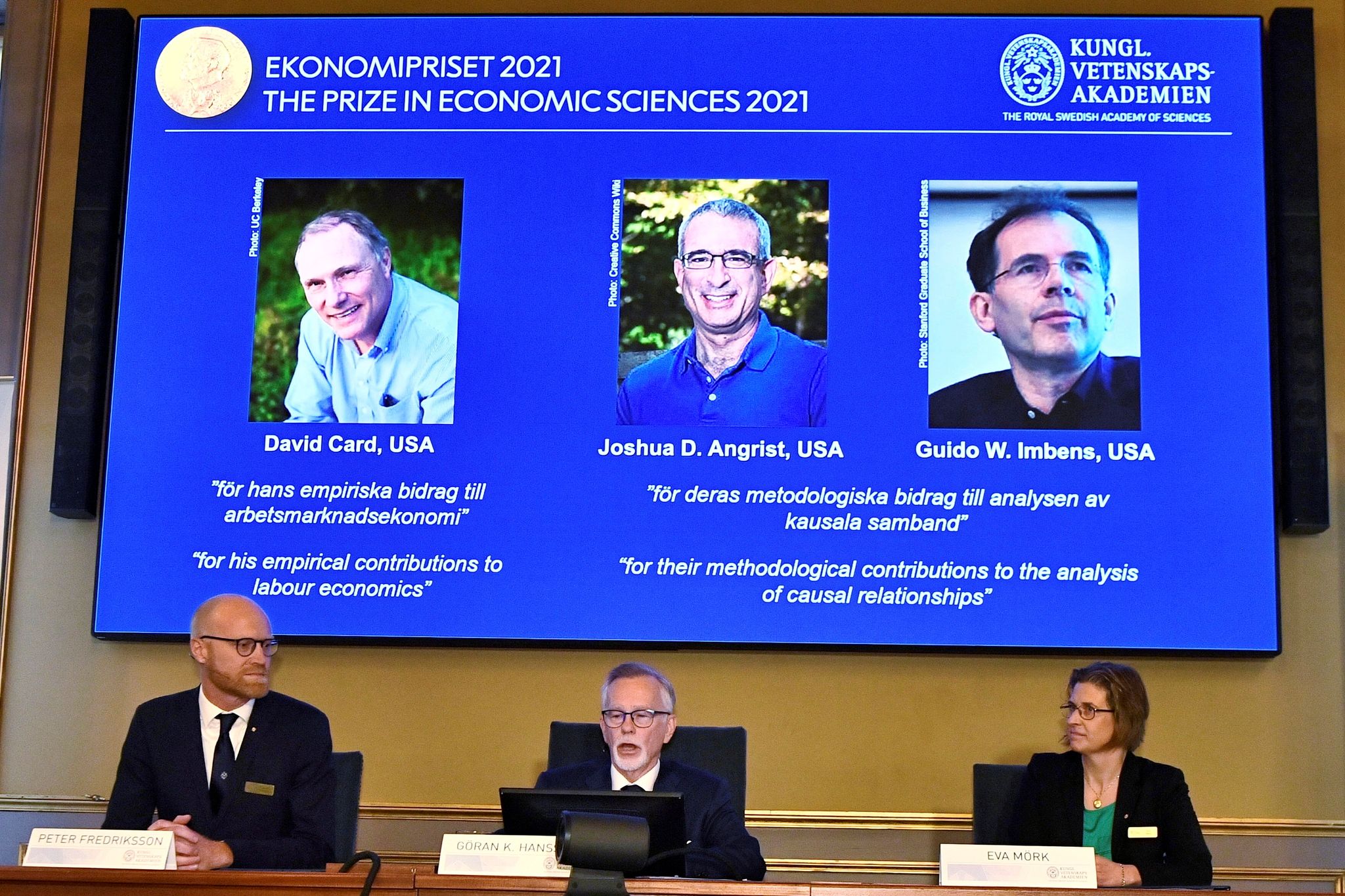 Witschaftsnobelpreis für Ökonomen in den USA