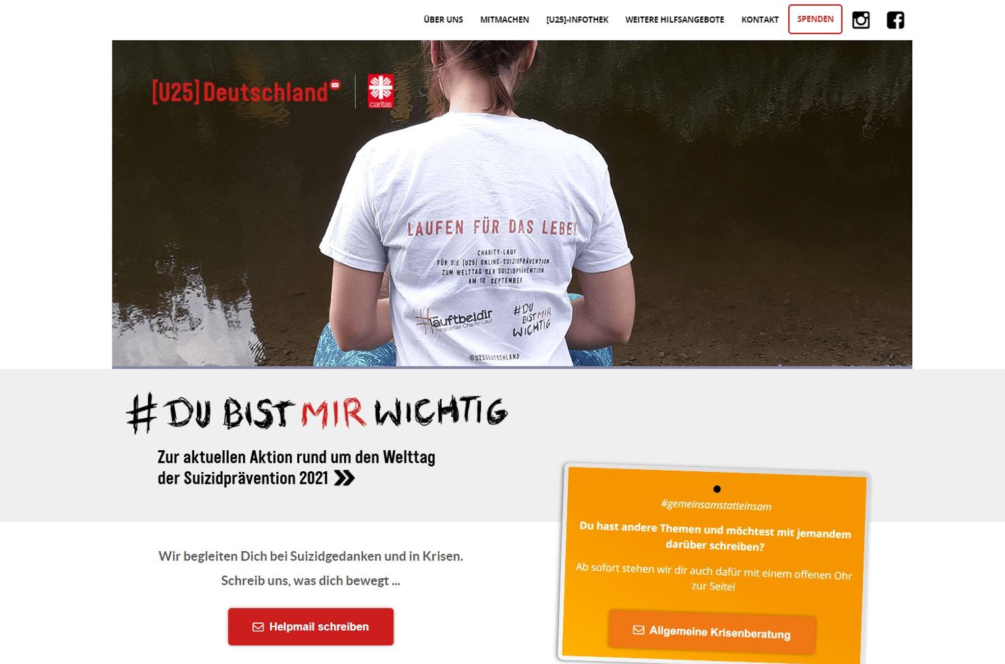 Suizide junger Menschen verhindern