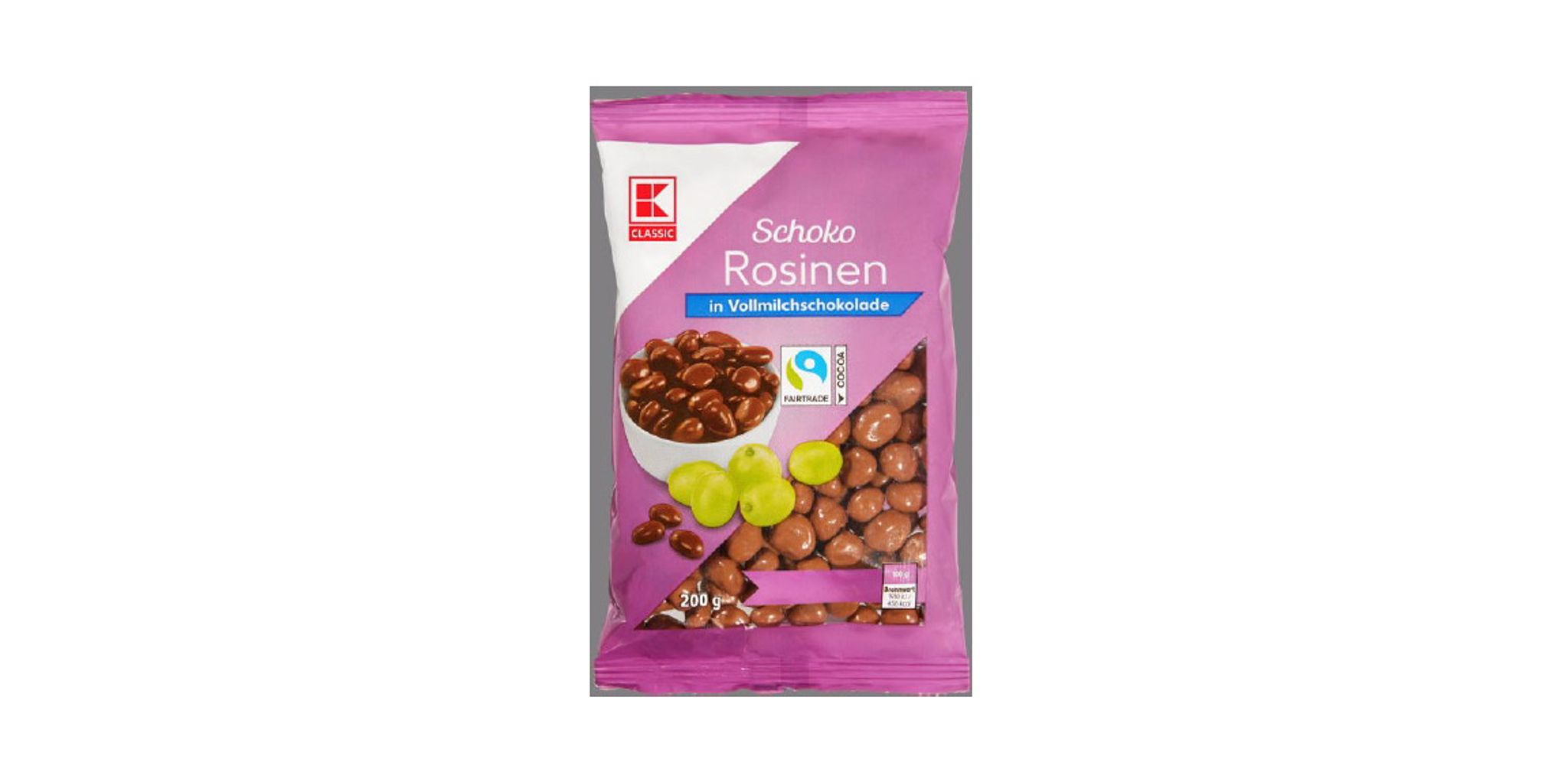 Allergiker müssen bei Schokorosinen von Kaufland aufpassen