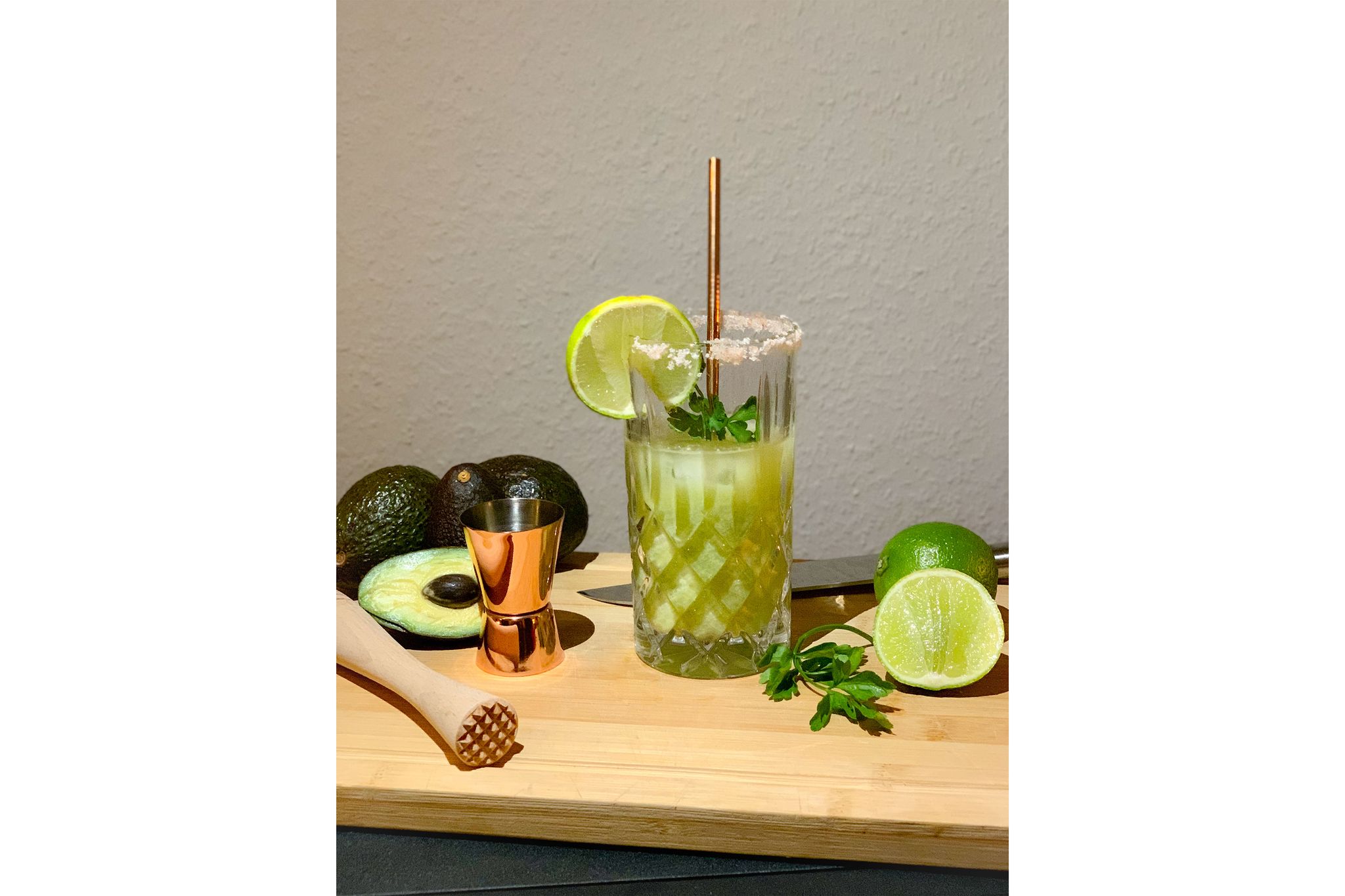 Avocado macht aus einer Margarita eine Guacamolita