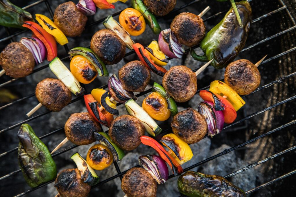 Grillen mit Gemüseresten