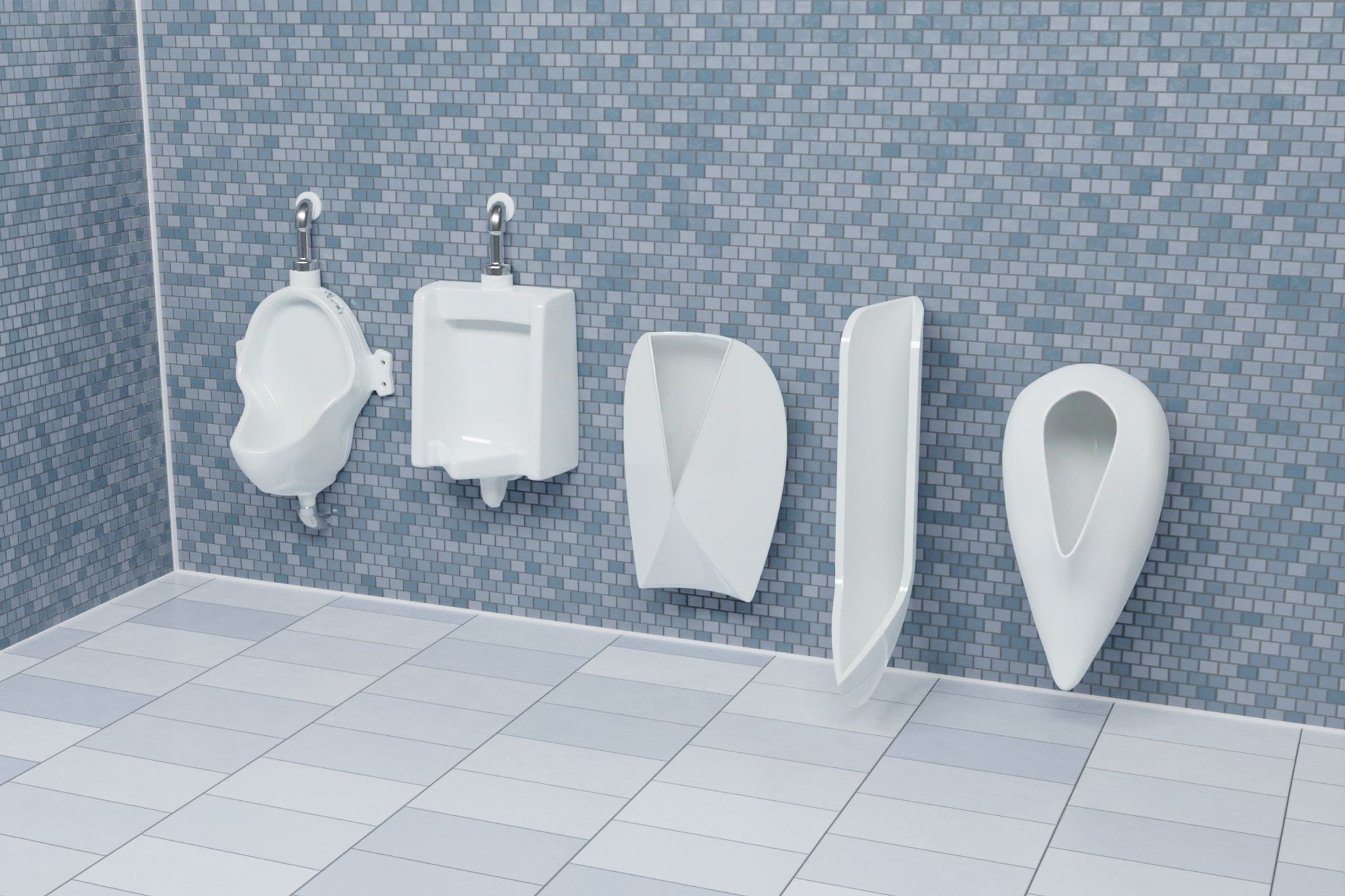 Das perfekte Urinal? Welche Beckenform Spritzer vermeidet