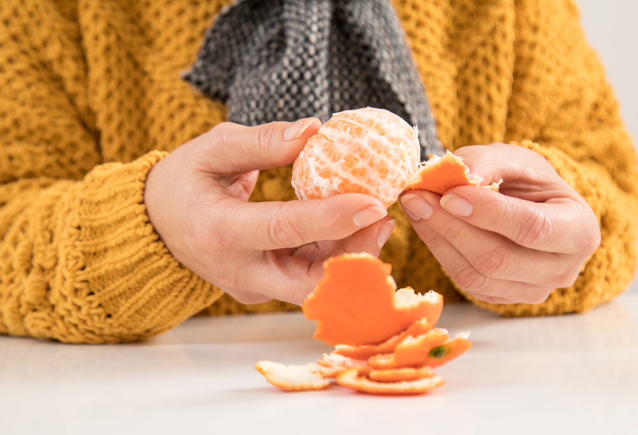 Kann man die weiße Haut an Zitrusfrüchten essen?