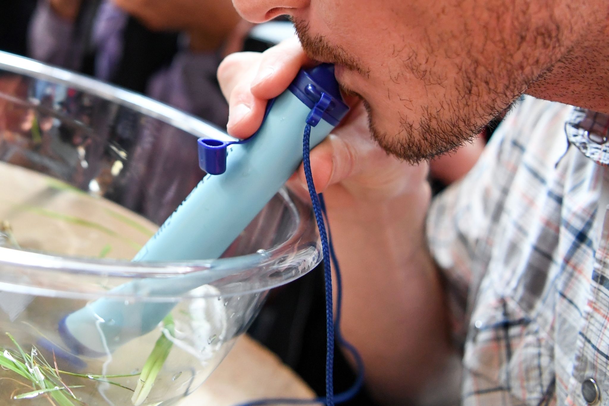 Mit Trinkblase und Filterstrohhalm auf Pilgertour